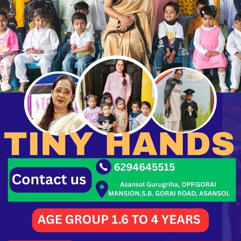 Tiny Hands illustrated poster and school features