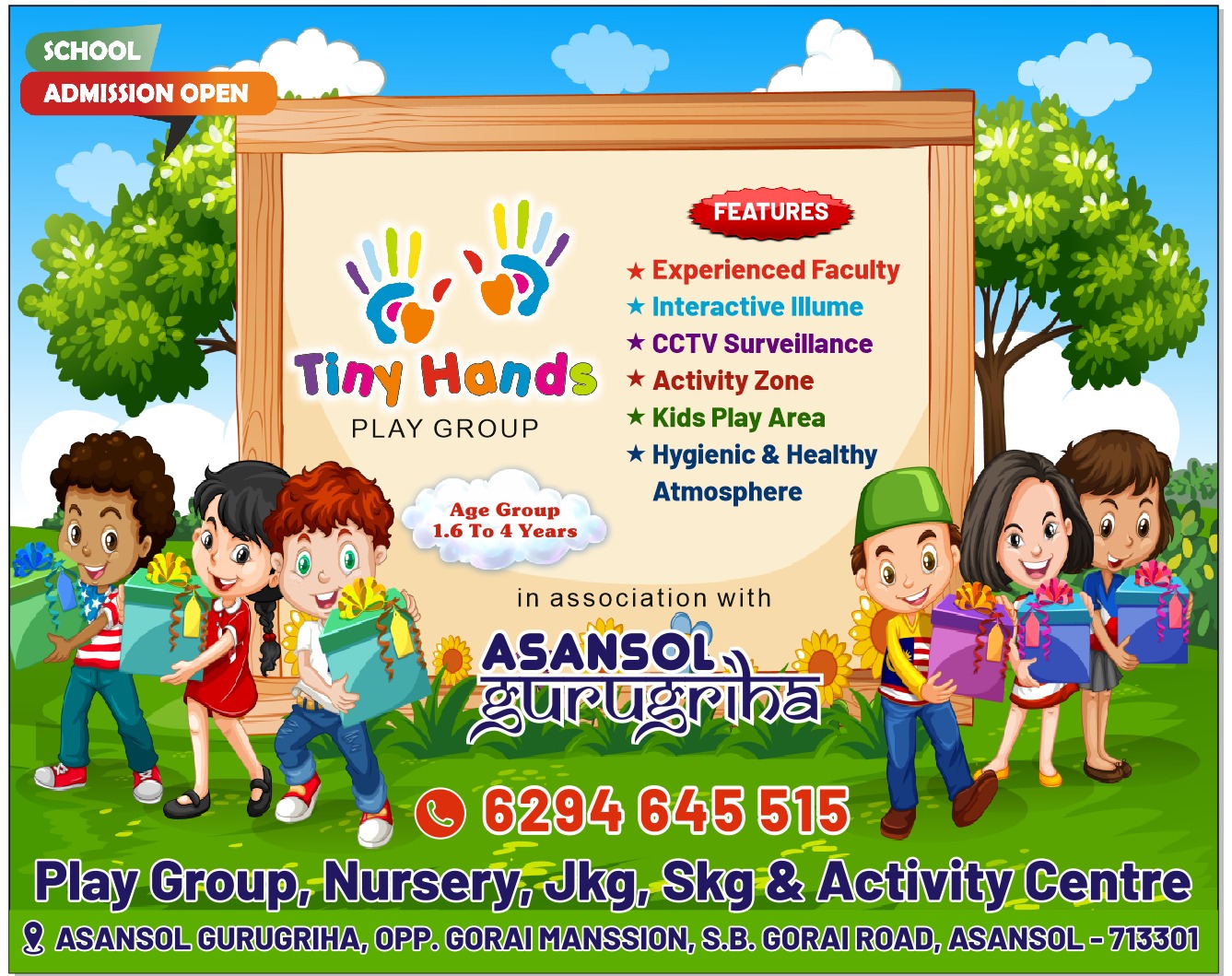 Tiny Hands children and staff photo collage